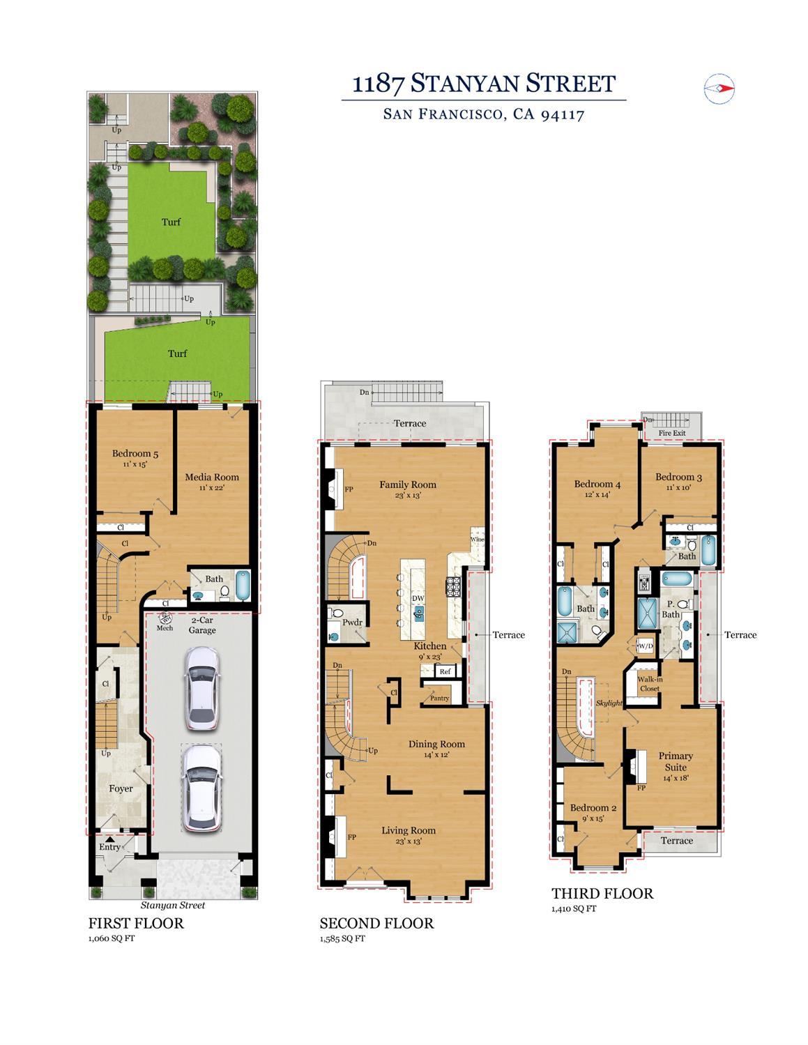 Detail Gallery Image 42 of 56 For 1187 Stanyan St, San Francisco,  CA 94117 - 5 Beds | 4/1 Baths