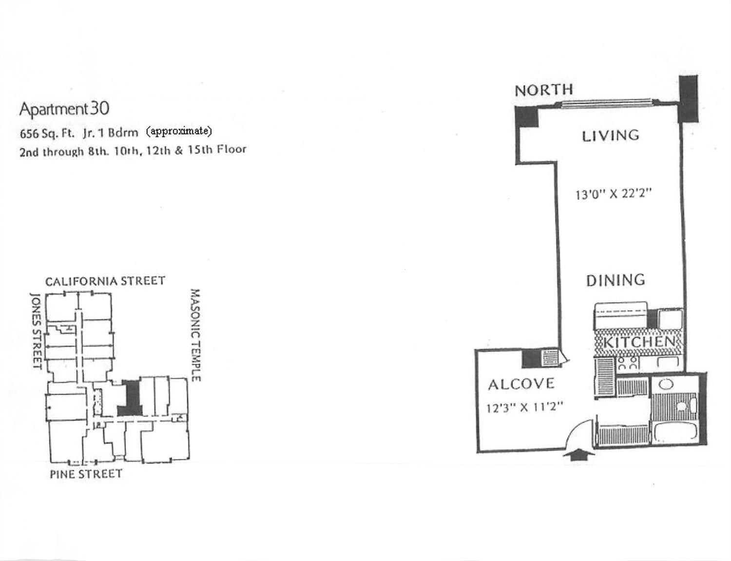 Detail Gallery Image 23 of 25 For 1177 California St #430,  San Francisco,  CA 94108 - 1 Beds | 1 Baths