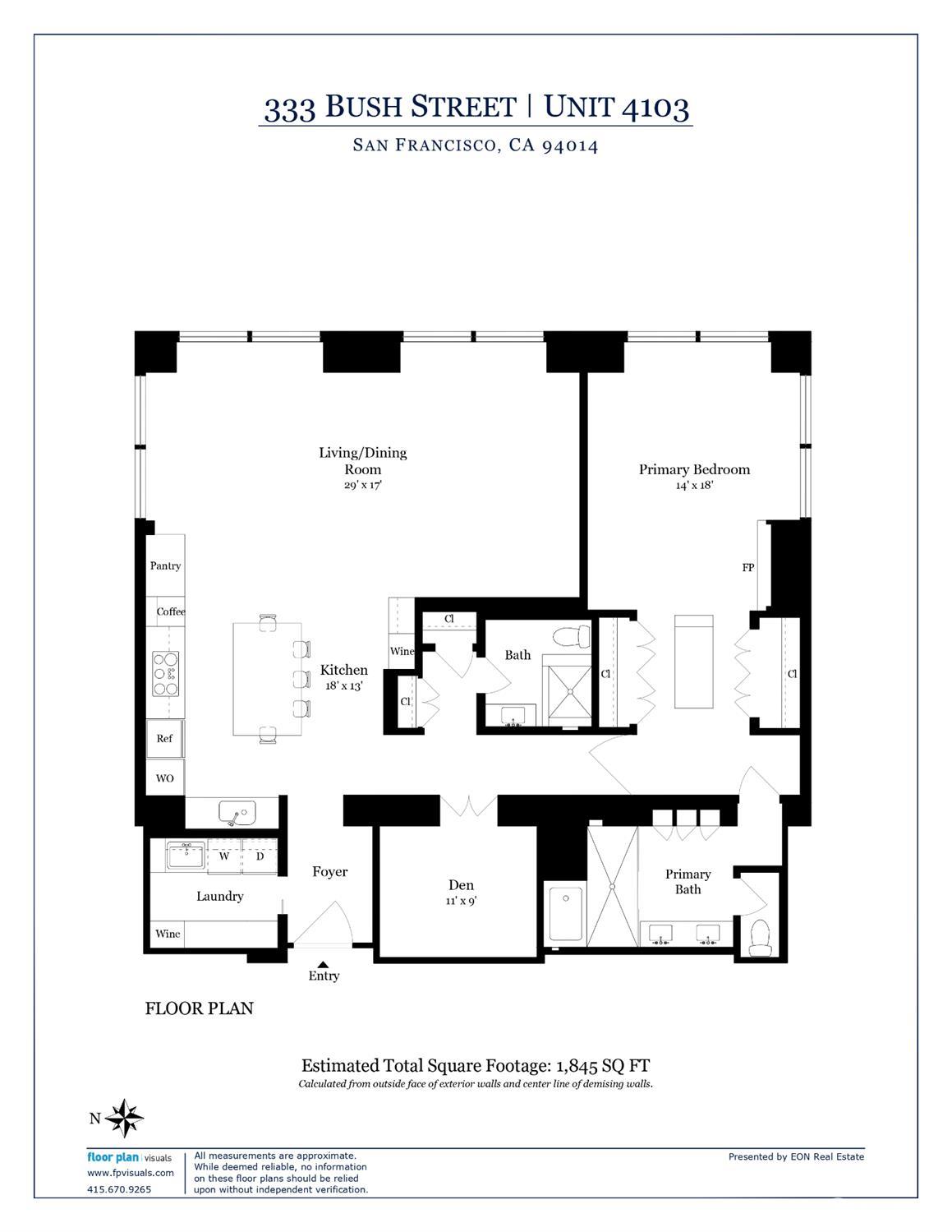 Detail Gallery Image 42 of 42 For 333 Bush St #4103,  San Francisco,  CA 94104 - 2 Beds | 2 Baths