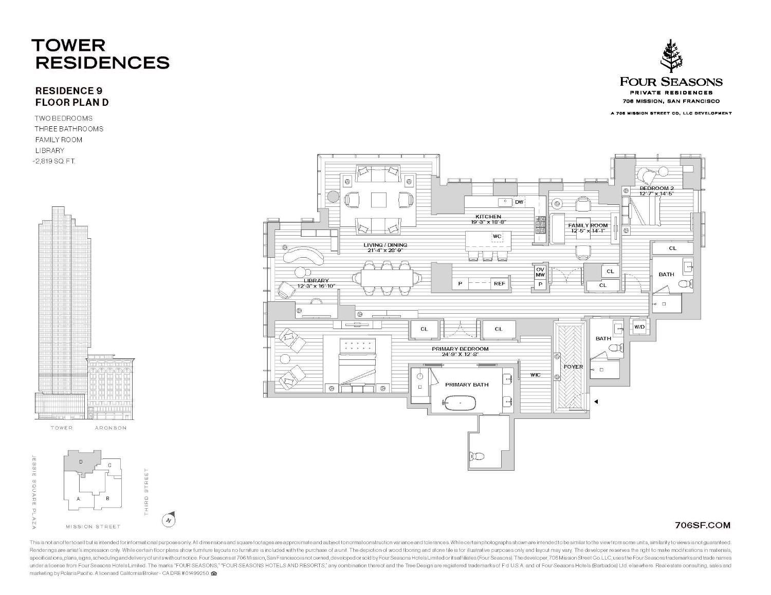 Detail Gallery Image 49 of 49 For 706 Mission St 9d,  San Francisco,  CA 94103 - 2 Beds | 3 Baths