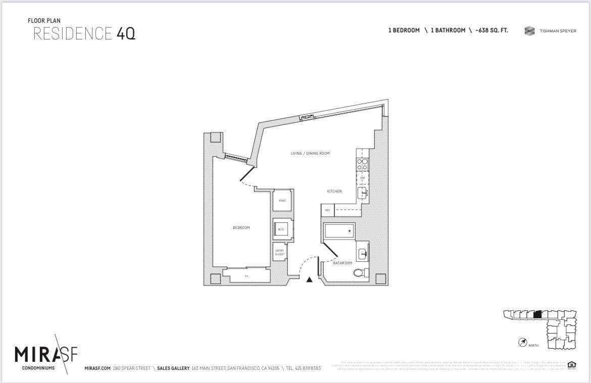 Detail Gallery Image 13 of 34 For 280 Spear St 4q,  San Francisco,  CA 94105 - 1 Beds | 1 Baths