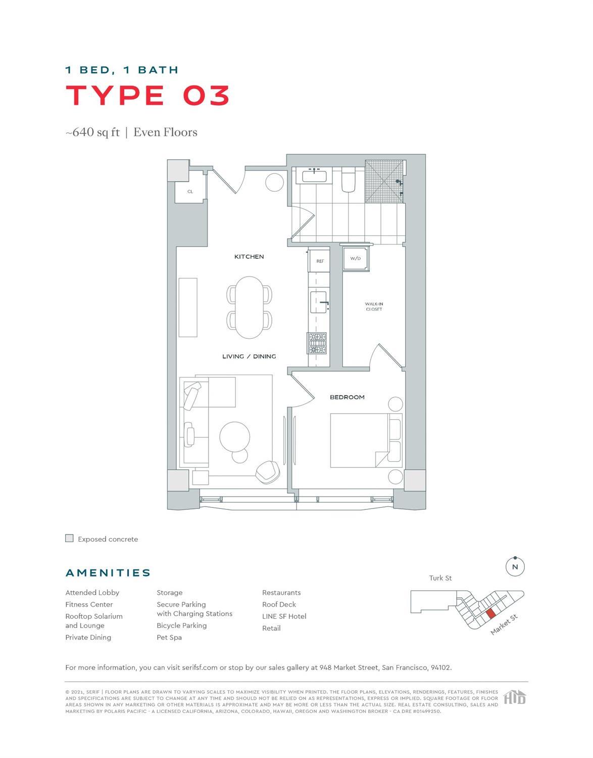 Detail Gallery Image 21 of 29 For 960 Market St #603,  San Francisco,  CA 94102 - 1 Beds | 1 Baths