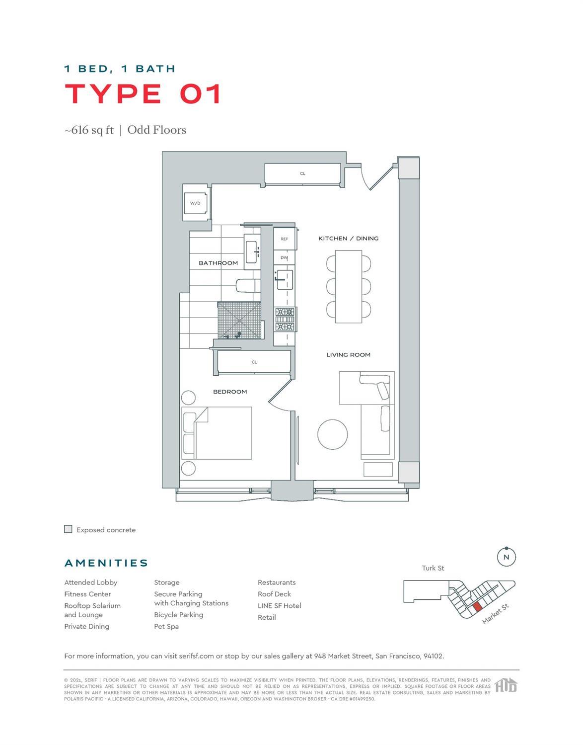 Detail Gallery Image 26 of 33 For 960 Market St #501,  San Francisco,  CA 94102 - 1 Beds | 1 Baths