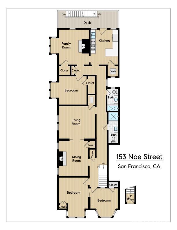 Detail Gallery Image 26 of 28 For 153 Noe St, San Francisco,  CA 94114 - 4 Beds | 2 Baths