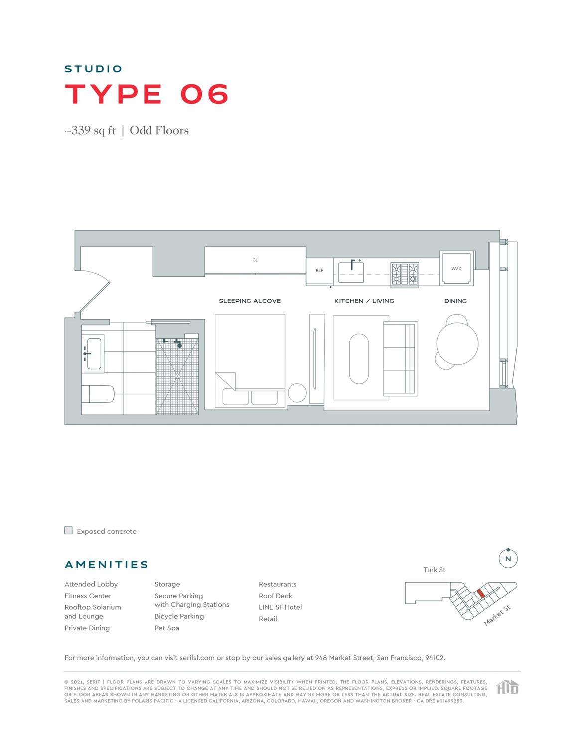 Detail Gallery Image 4 of 10 For 960 Market St #317,  San Francisco,  CA 94102 - 0 Beds | 1 Baths