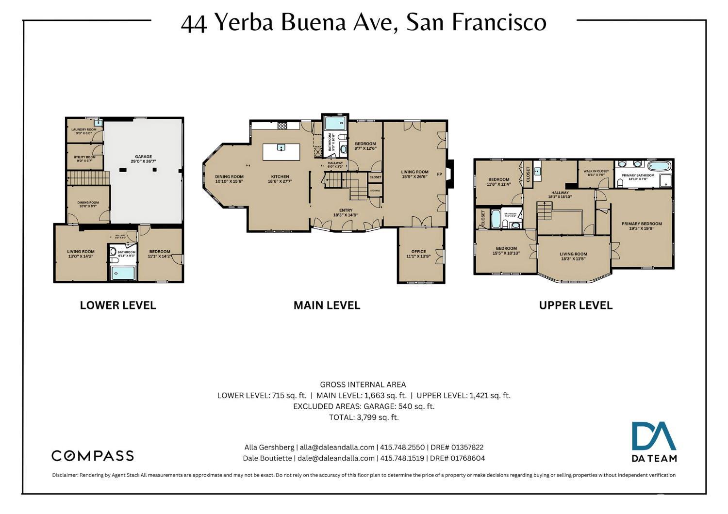 Detail Gallery Image 69 of 79 For 44 Yerba Buena Ave, San Francisco,  CA 94127 - 5 Beds | 4 Baths