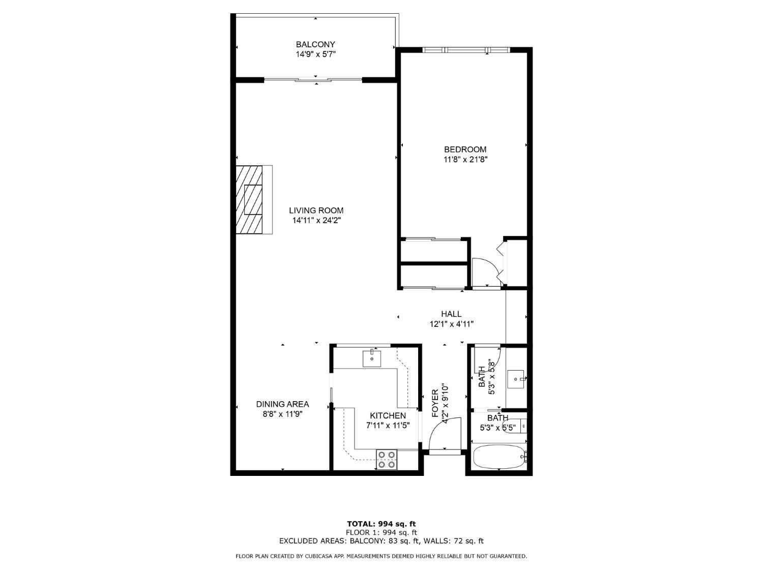 Detail Gallery Image 18 of 21 For 945 Corbett Ave #206,  San Francisco,  CA 94131 - 1 Beds | 1 Baths