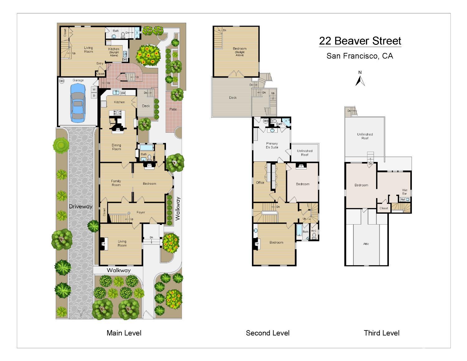 Detail Gallery Image 71 of 85 For 22 Beaver St, San Francisco,  CA 94114 - 5 Beds | 4 Baths