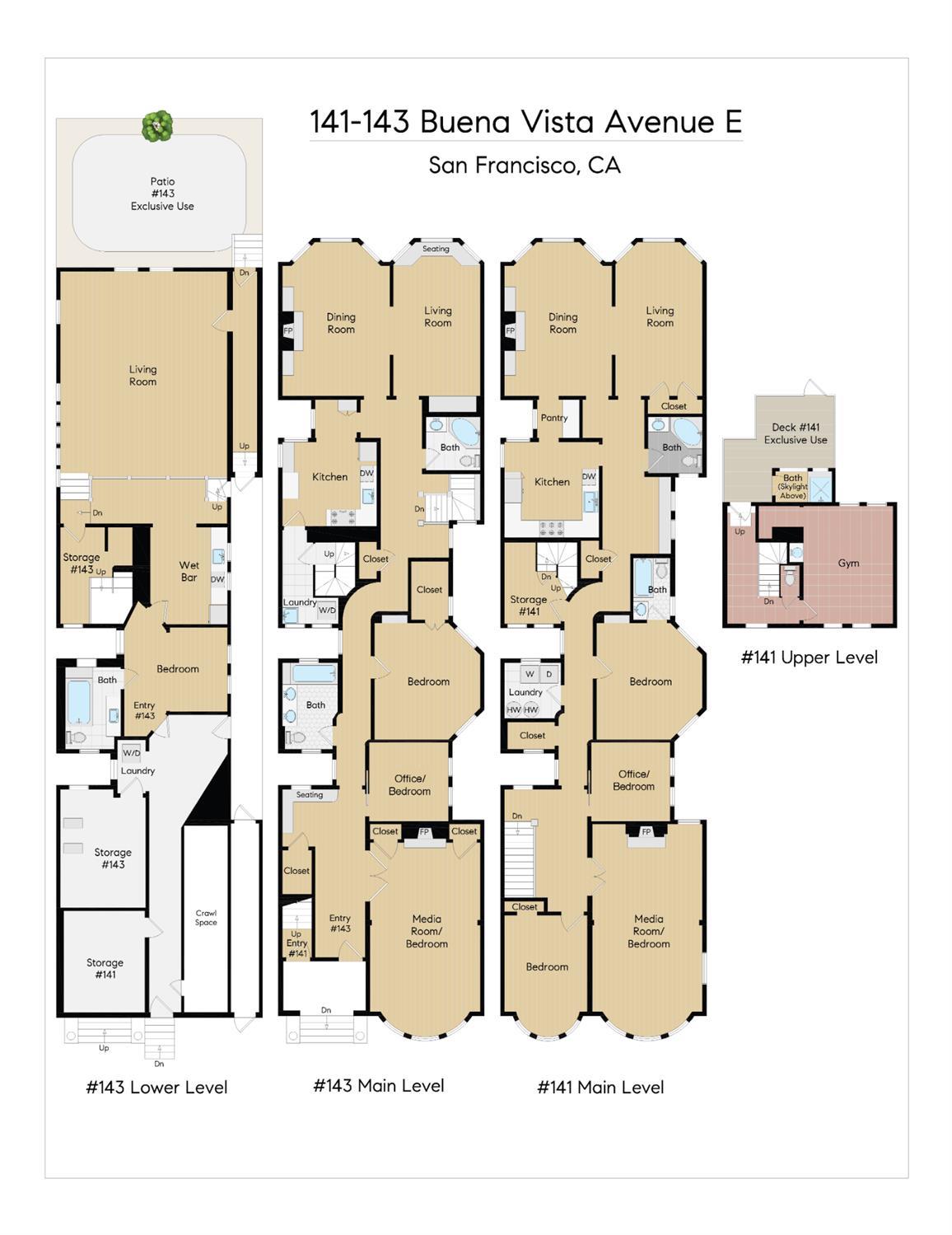 Detail Gallery Image 53 of 53 For 141 Buena Vista Ave, San Francisco,  CA 94117 - 4 Beds | 3 Baths