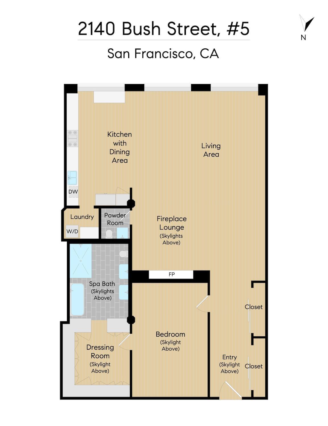 Detail Gallery Image 17 of 17 For 2140 Bush St #5,  San Francisco,  CA 94115 - 1 Beds | 1/1 Baths