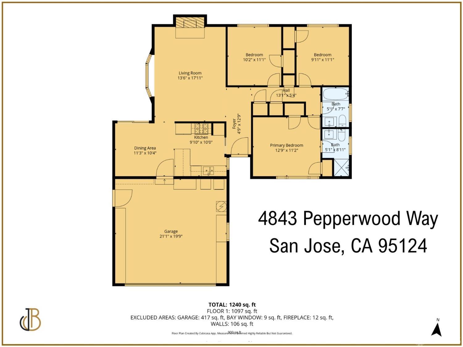 Detail Gallery Image 61 of 61 For 4843 Pepperwood Way, San Jose,  CA 95124 - 3 Beds | 2 Baths