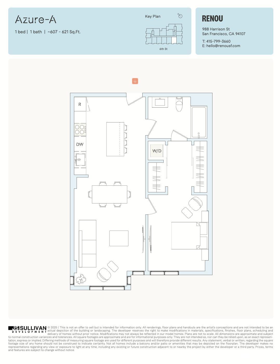 Detail Gallery Image 13 of 13 For 988 Harrison St Wd6,  San Francisco,  CA 94107 - 1 Beds | 1 Baths