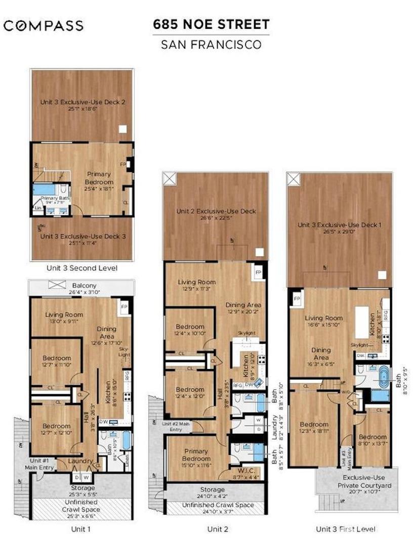 Detail Gallery Image 34 of 34 For 685 Noe St #2,  San Francisco,  CA 94114 - 3 Beds | 2 Baths