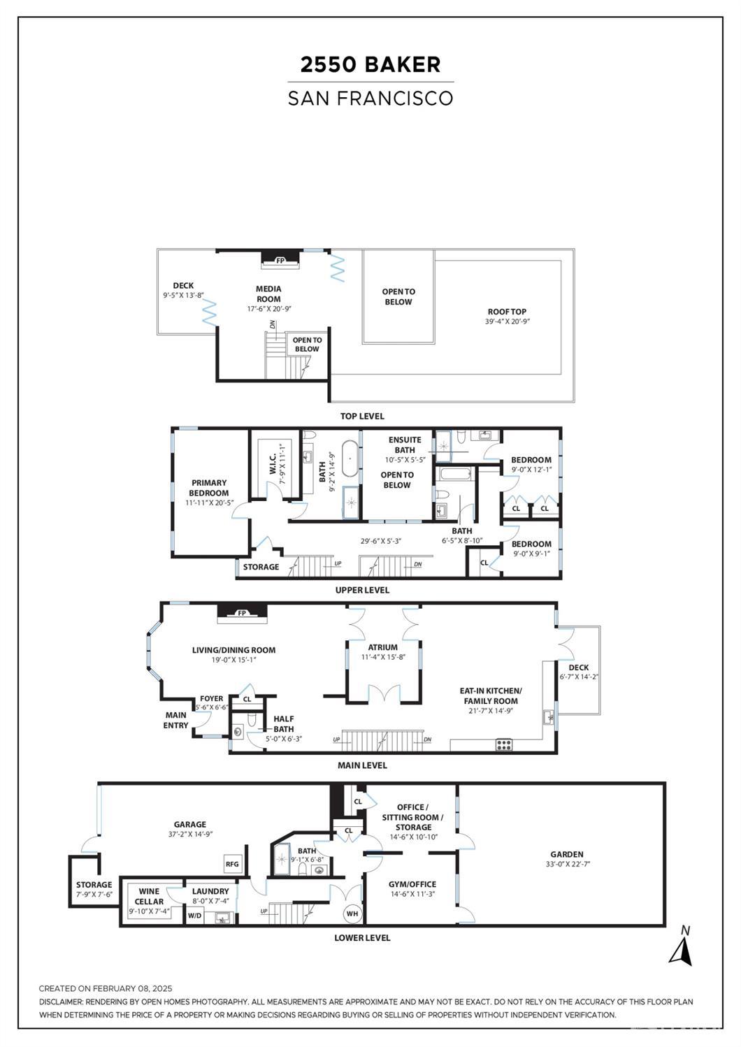 Detail Gallery Image 67 of 67 For 2550 Baker St, San Francisco,  CA 94123 - 3 Beds | 4/1 Baths