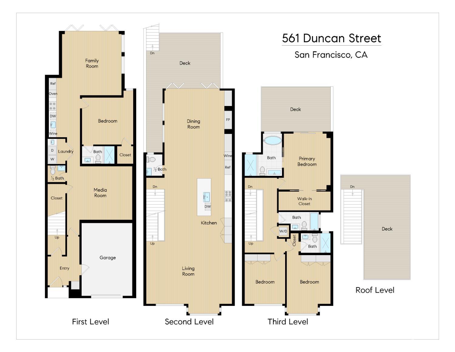 Detail Gallery Image 95 of 96 For 561 Duncan St, San Francisco,  CA 94131 - 4 Beds | 4/2 Baths