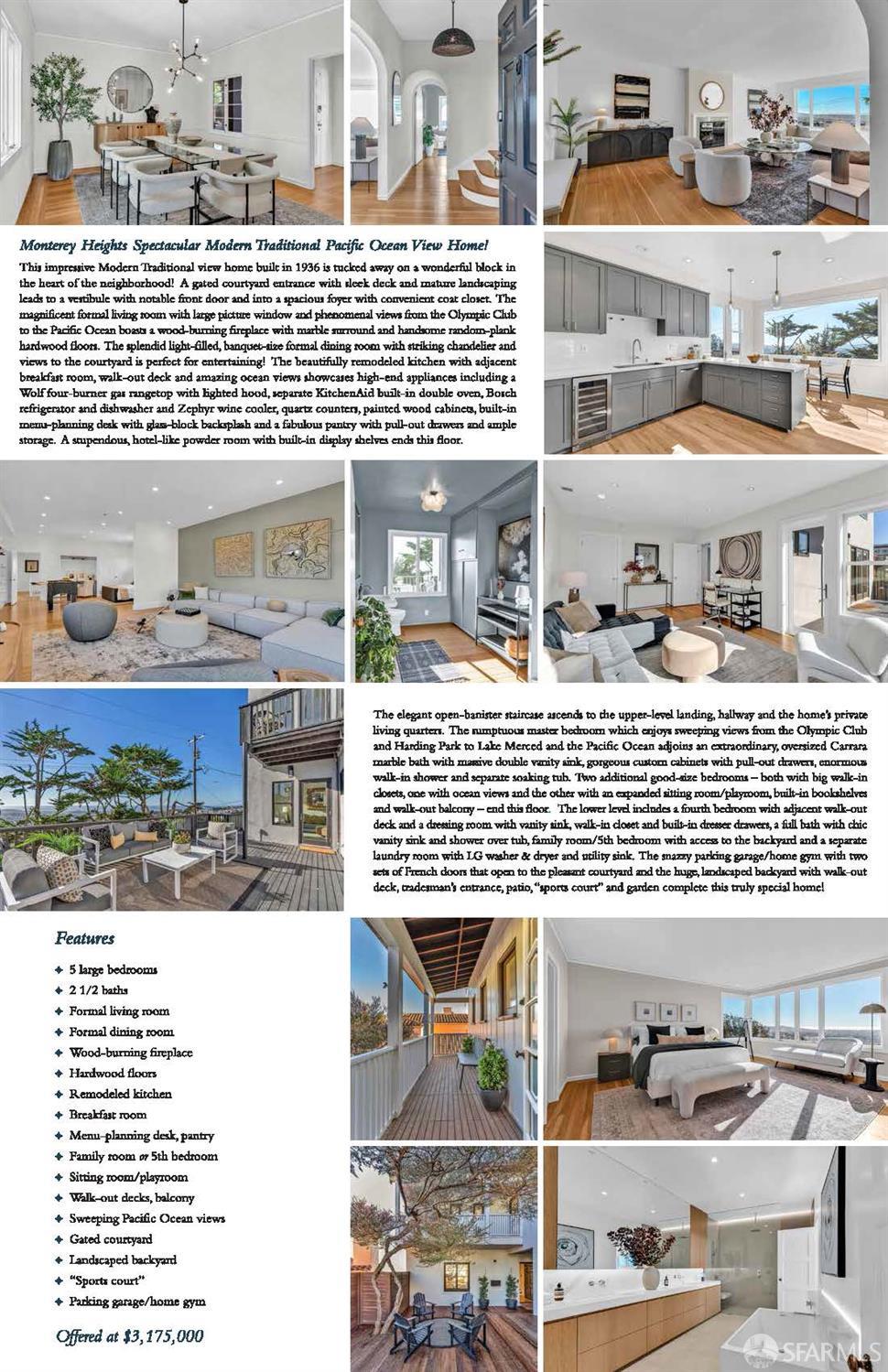 Detail Gallery Image 74 of 75 For 154 Maywood Dr, San Francisco,  CA 94127 - 5 Beds | 2/1 Baths