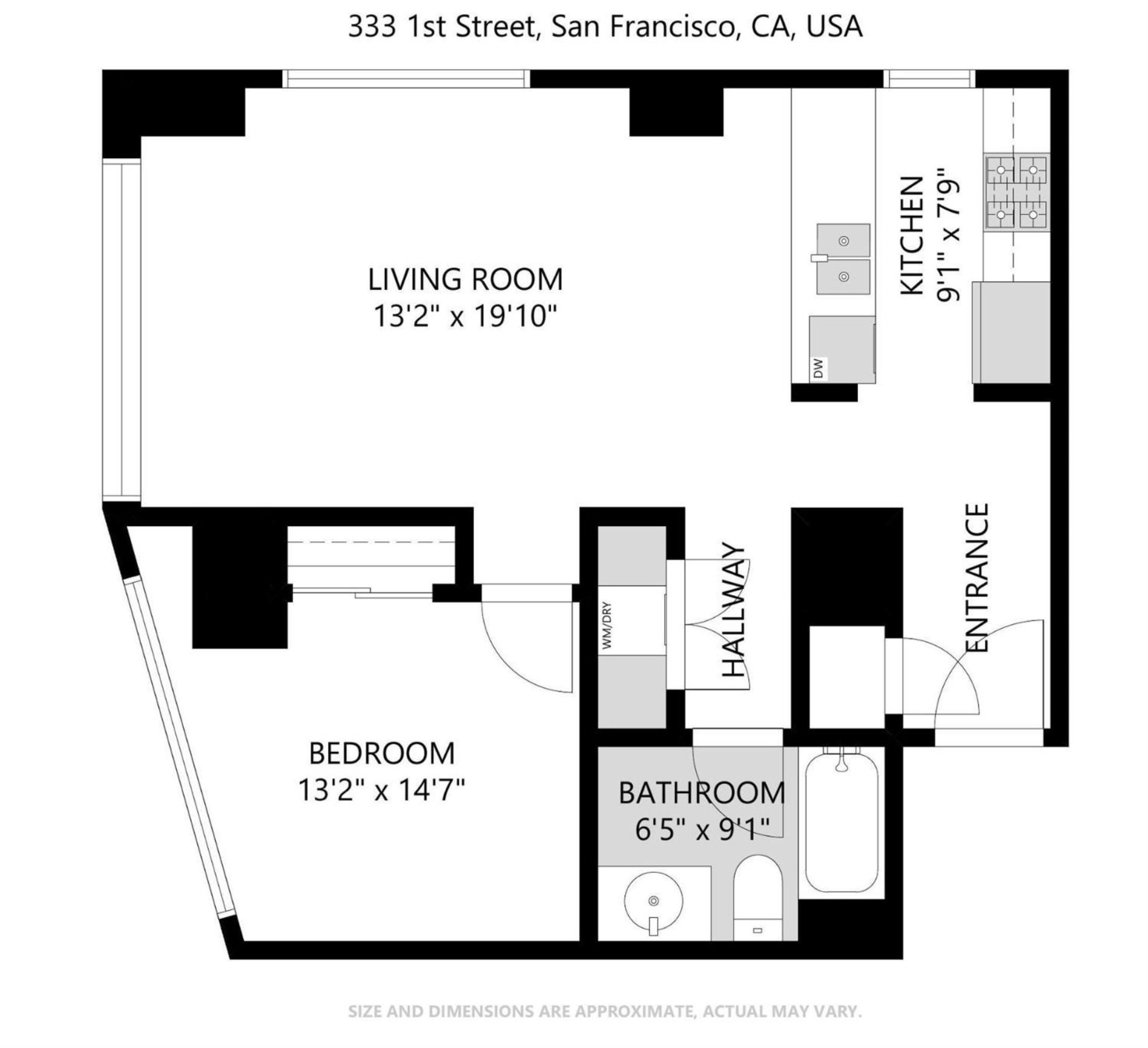 Detail Gallery Image 17 of 40 For 333 1st St #1105,  San Francisco,  CA 94105 - 1 Beds | 1 Baths