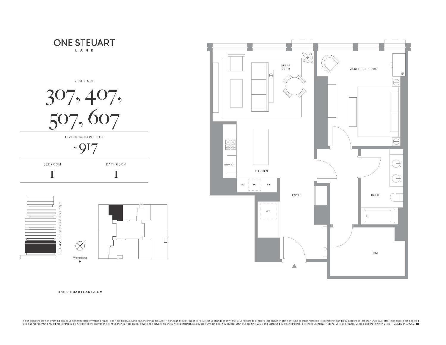 Detail Gallery Image 25 of 46 For 1 Steuart Ln #407,  San Francisco,  CA 94115 - 1 Beds | 1 Baths