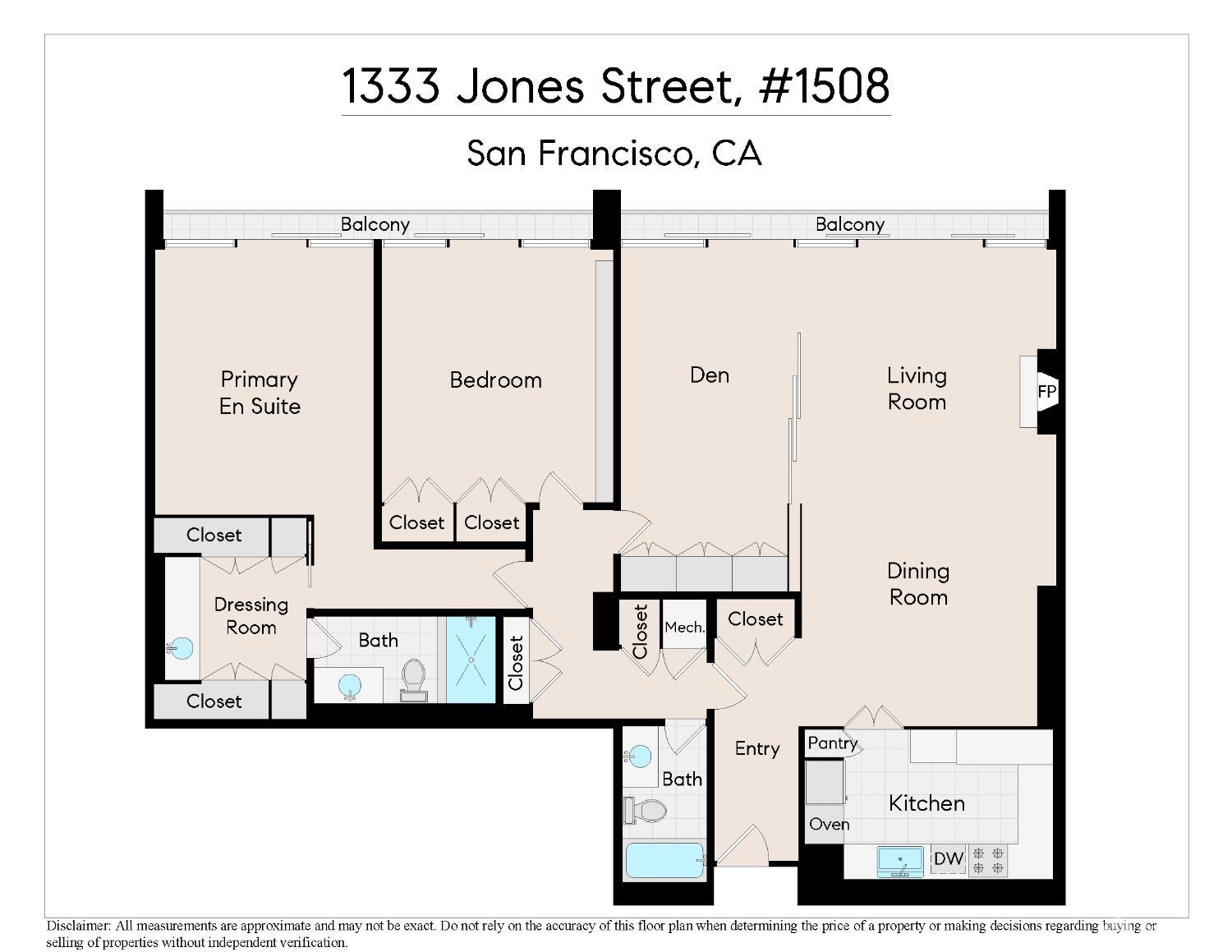 Detail Gallery Image 45 of 45 For 1333 Jones St #1508,  San Francisco,  CA 94109 - 2 Beds | 2 Baths