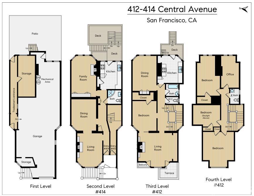 Detail Gallery Image 2 of 46 For 412 Central Ave, San Francisco,  CA 94117 - – Beds | – Baths