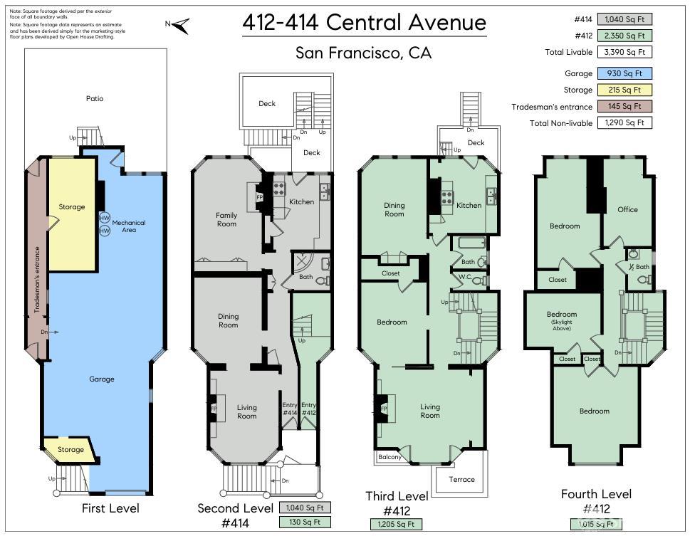 Detail Gallery Image 3 of 46 For 412 Central Ave, San Francisco,  CA 94117 - – Beds | – Baths