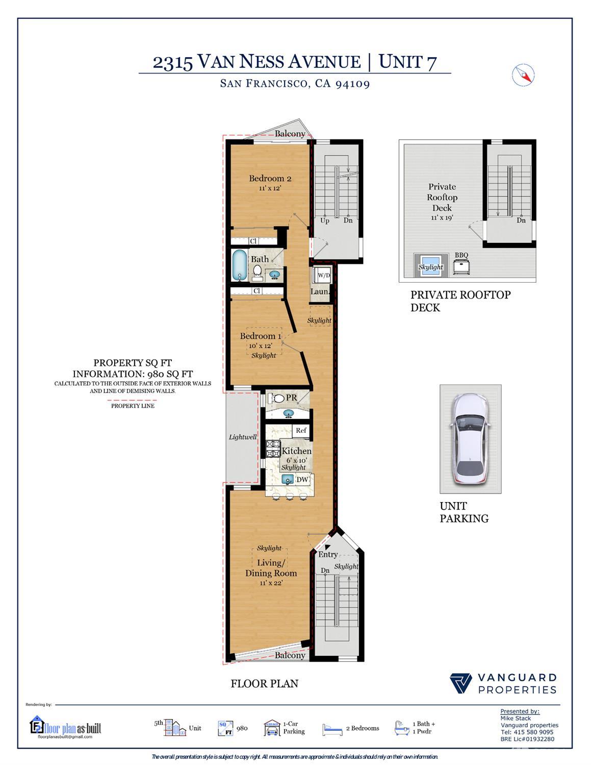 Detail Gallery Image 21 of 29 For 2315 Van Ness Ave #7,  San Francisco,  CA 94109 - 2 Beds | 1/1 Baths