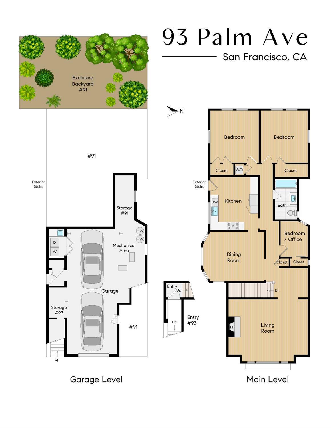 Detail Gallery Image 24 of 24 For 93 Palm Ave, San Francisco,  CA 94118 - 3 Beds | 1 Baths