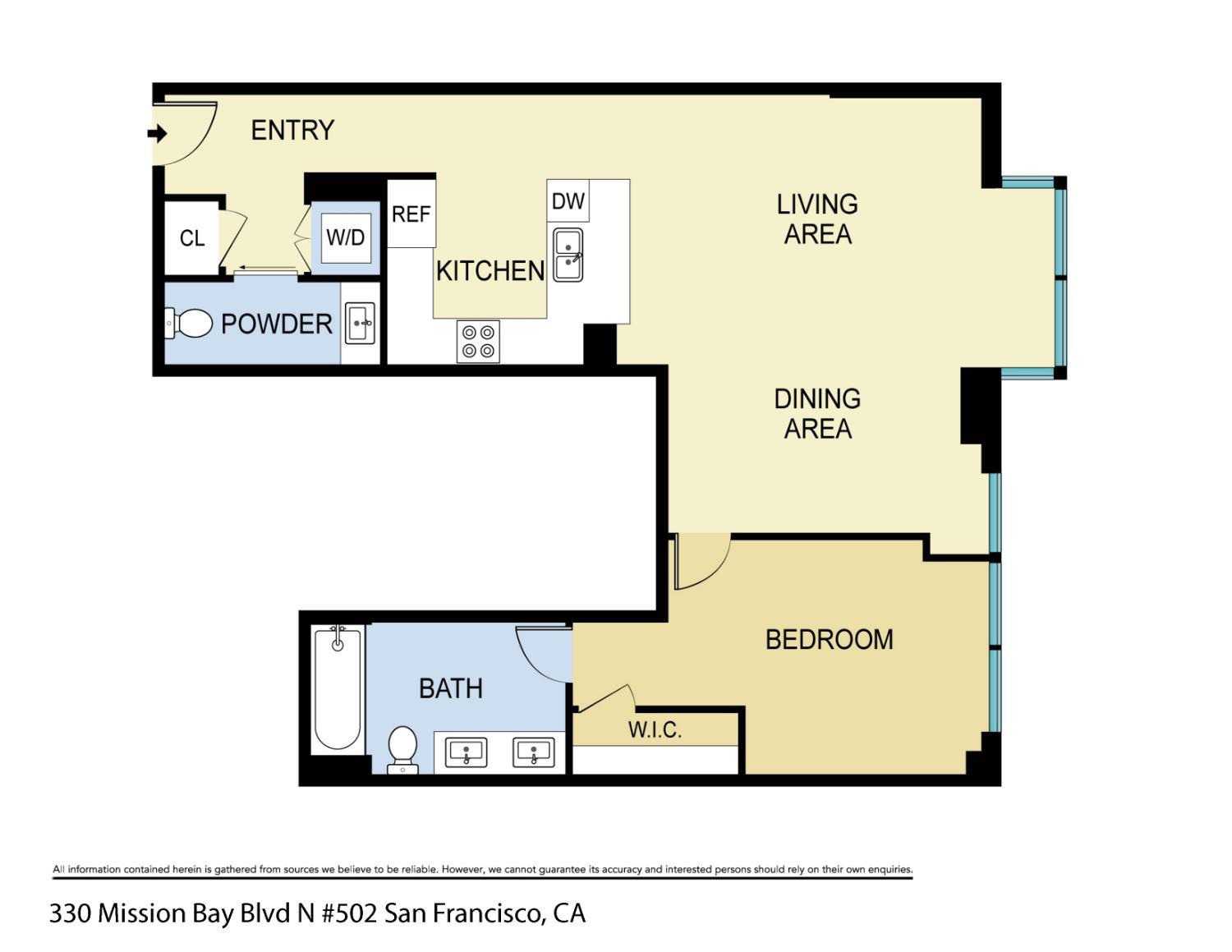 Detail Gallery Image 30 of 30 For 330 Mission Bay Blvd #502,  San Francisco,  CA 94158 - 1 Beds | 1/1 Baths