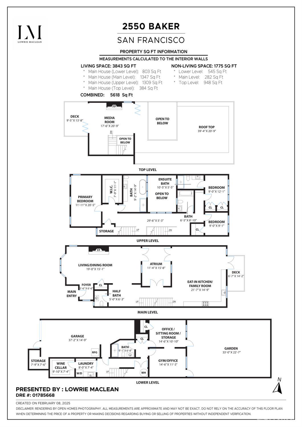 Detail Gallery Image 91 of 91 For 2550 Baker St, San Francisco,  CA 94123 - 5 Beds | 4/1 Baths