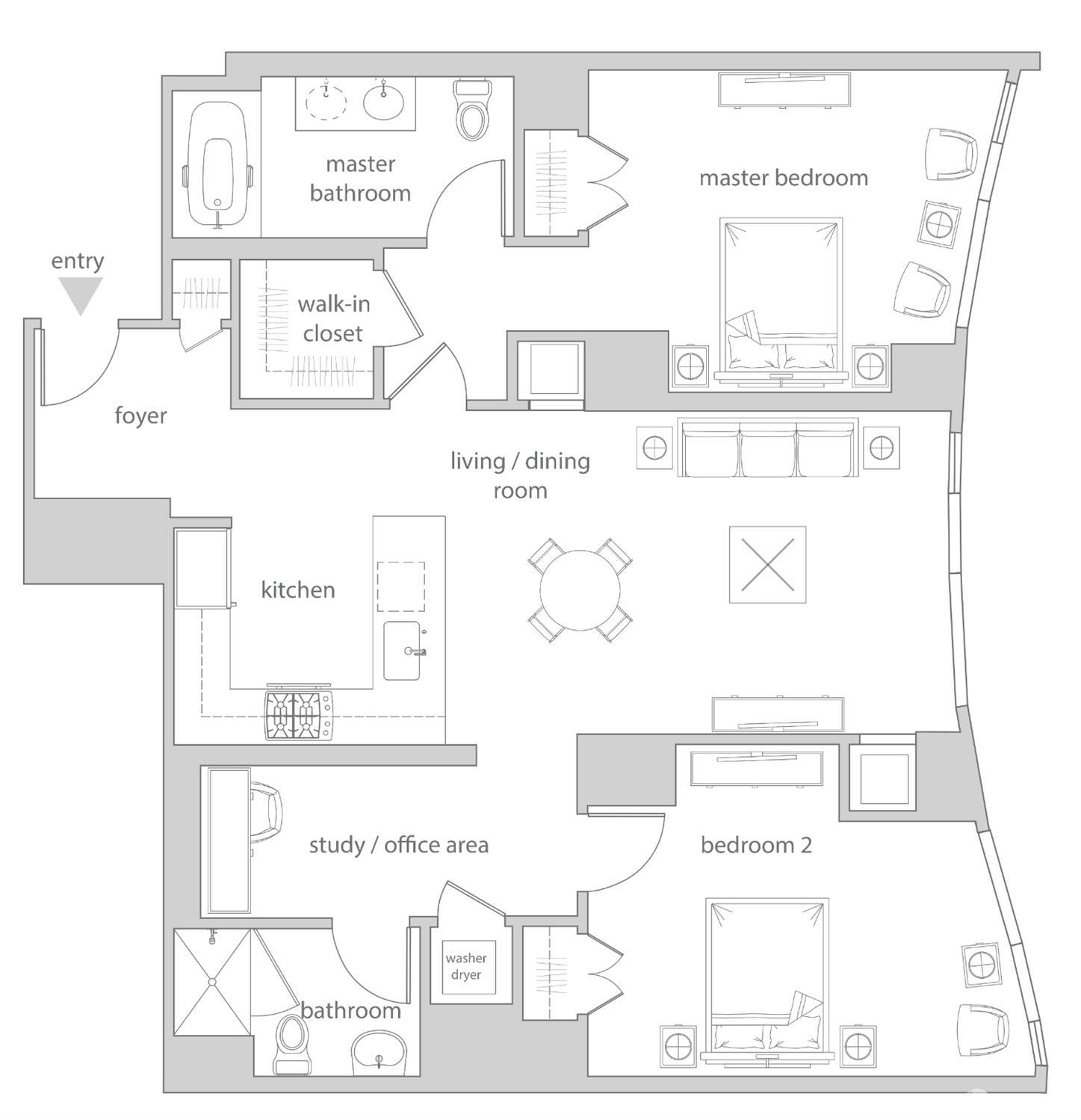 Detail Gallery Image 12 of 25 For 338 Spear St 29e,  San Francisco,  CA 94105 - 2 Beds | 2 Baths