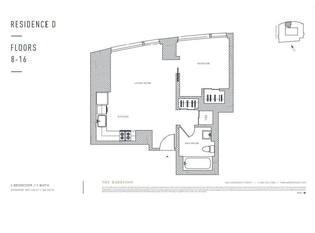 Detail Gallery Image 13 of 32 For 401 Harrison St 13d,  San Francisco,  CA 94105 - 1 Beds | 1 Baths