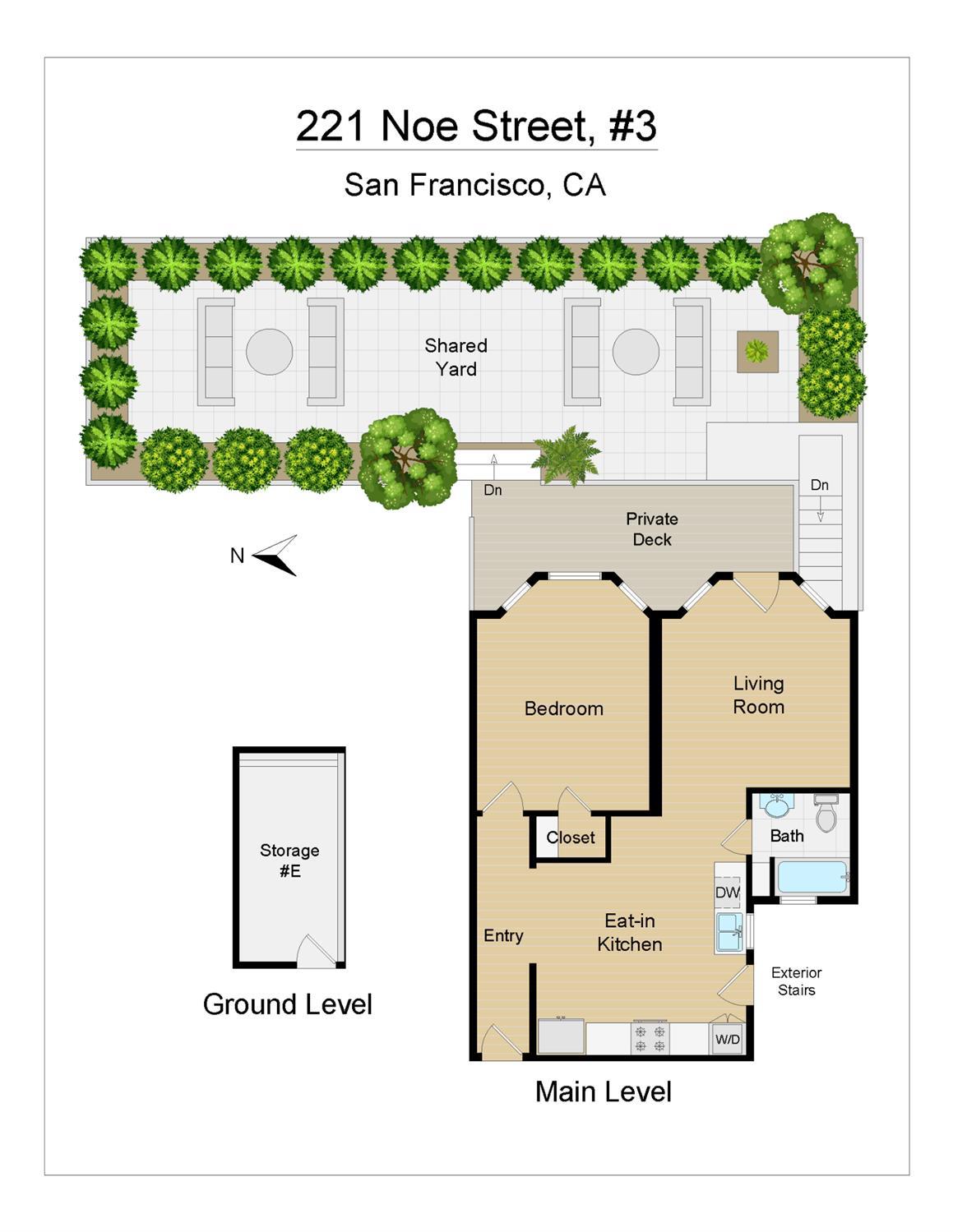 Detail Gallery Image 52 of 65 For 221 Noe St #3,  San Francisco,  CA 94114 - 1 Beds | 1 Baths