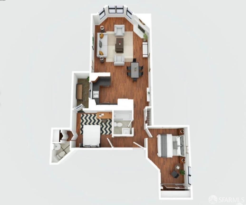 Detail Gallery Image 3 of 8 For 1365 Scott St #1,  San Francisco,  CA 94115 - 2 Beds | 1/1 Baths