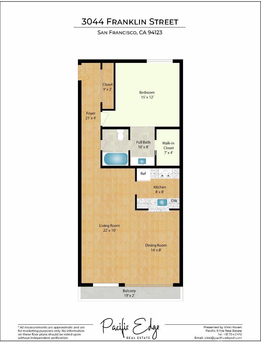 Detail Gallery Image 25 of 43 For 3044 Franklin St #102,  San Francisco,  CA 94123 - 1 Beds | 1 Baths