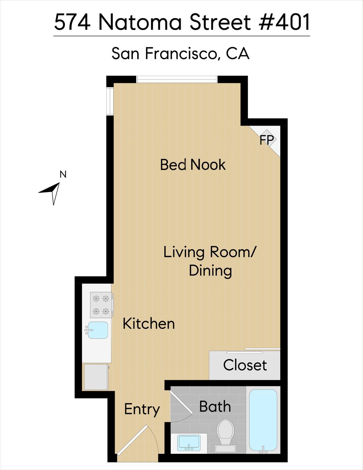 Detail Gallery Image 26 of 26 For 574 Natoma St #401,  San Francisco,  CA 94103 - 0 Beds | 1 Baths