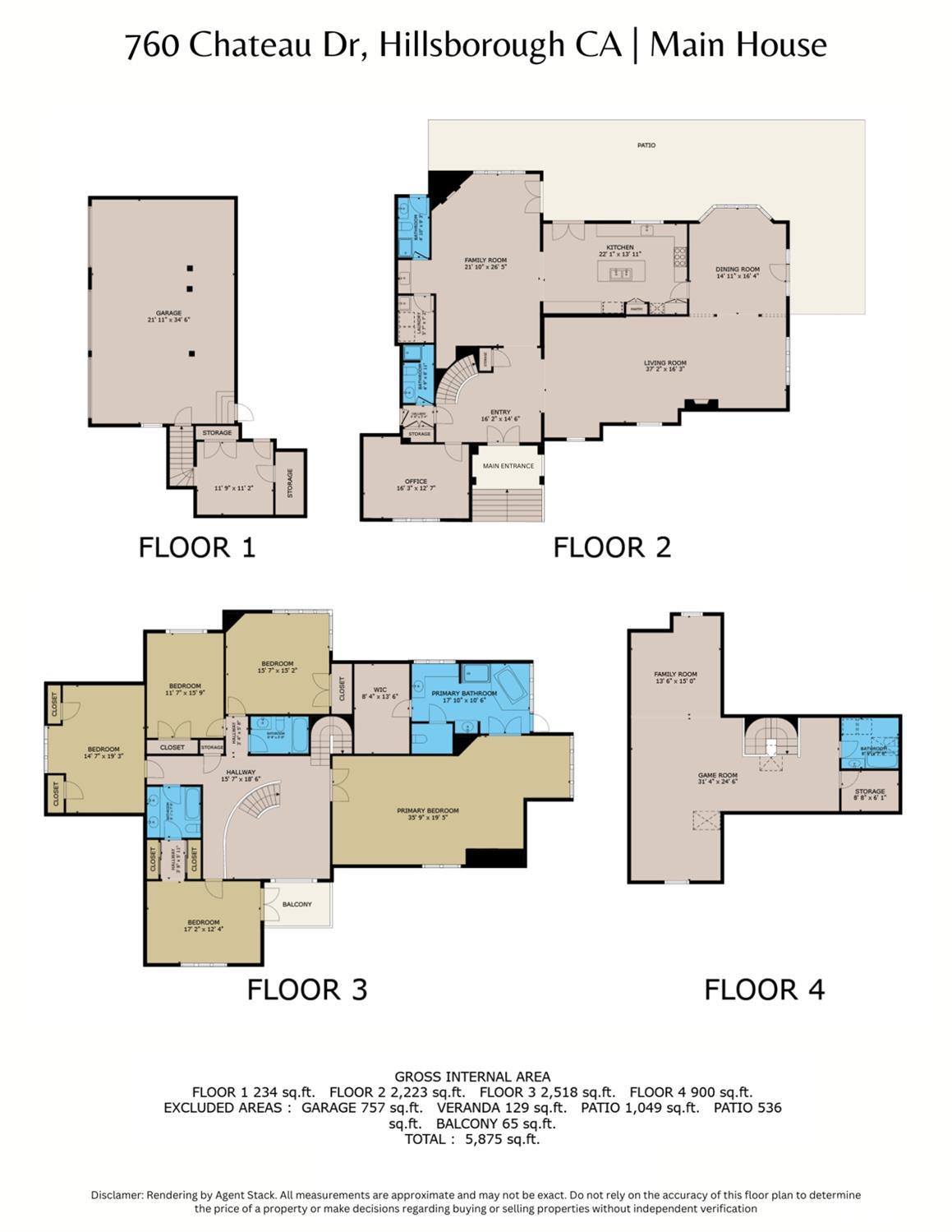 Detail Gallery Image 91 of 92 For 760 Chateau Dr, Hillsborough,  CA 94010 - 6 Beds | 8 Baths