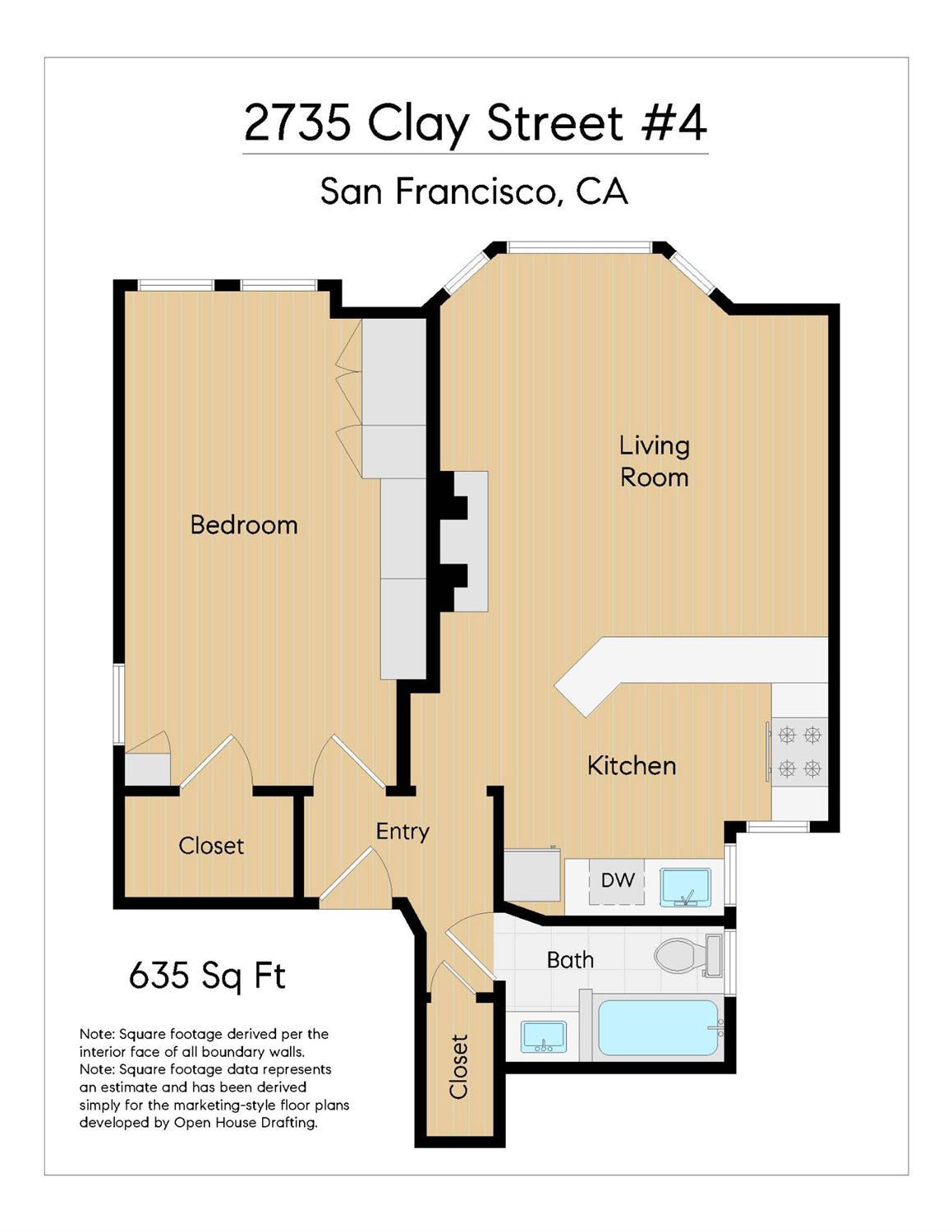 Detail Gallery Image 24 of 24 For 2735 Clay St #4,  San Francisco,  CA 94115 - 1 Beds | 1 Baths