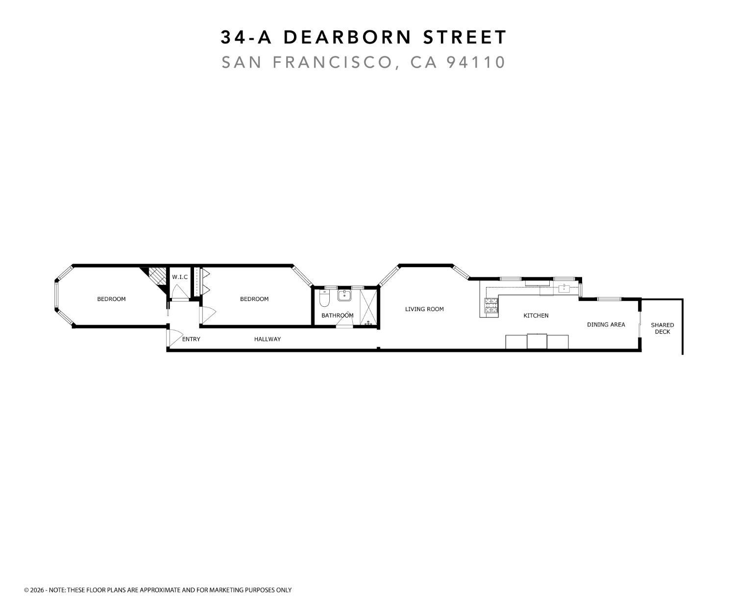 Detail Gallery Image 16 of 16 For 34 Dearborn St a,  San Francisco,  CA 94110 - 2 Beds | 1 Baths