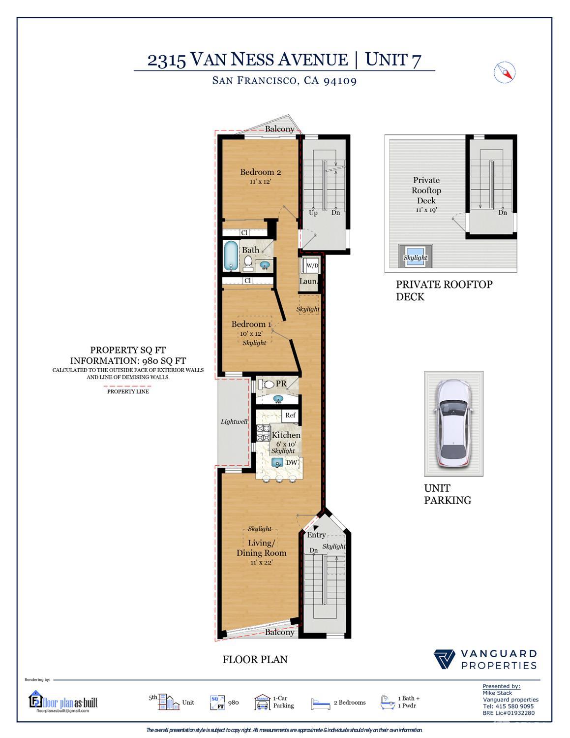 Detail Gallery Image 19 of 25 For 2315 Van Ness Ave #7,  San Francisco,  CA 94109 - 2 Beds | 1/1 Baths