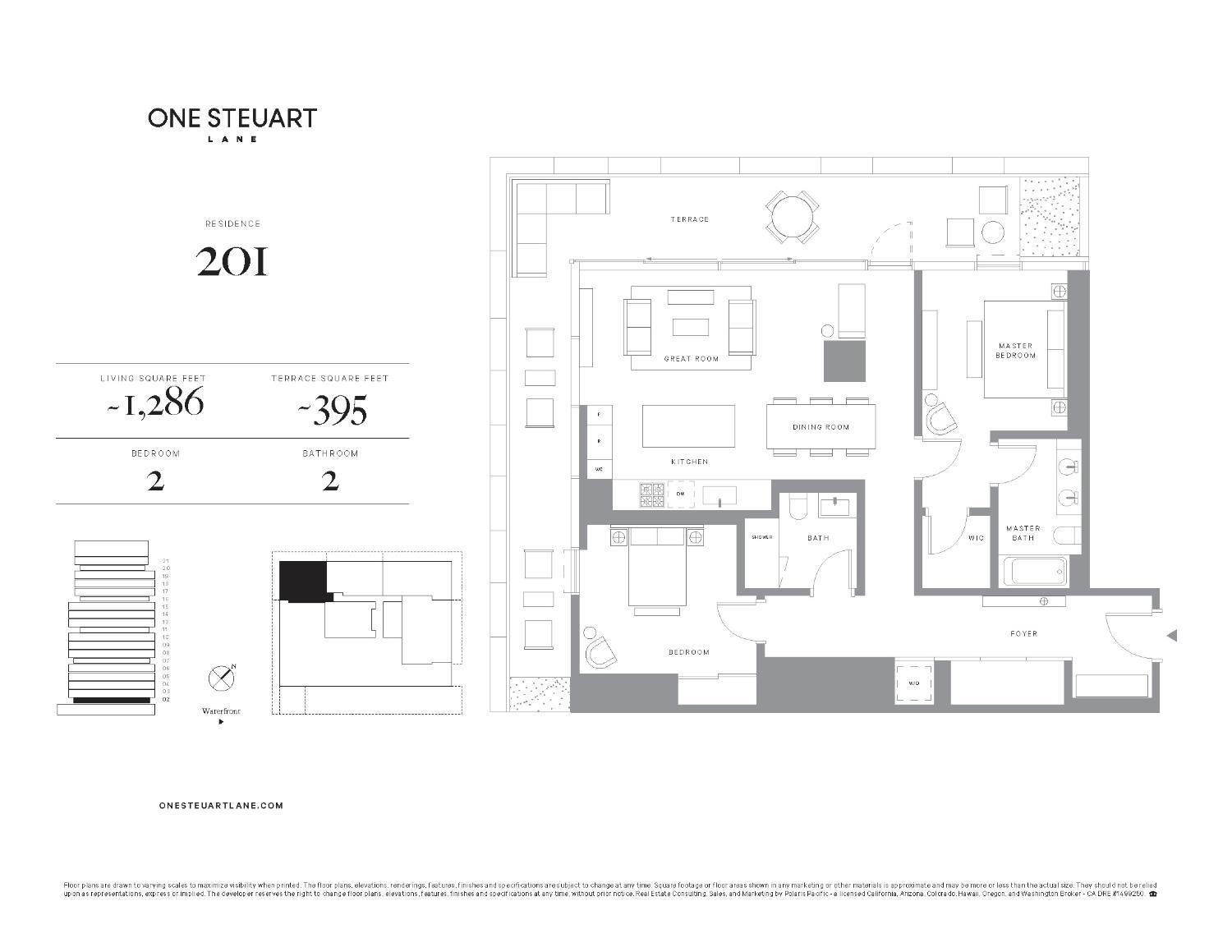 Detail Gallery Image 28 of 43 For 1 Steuart Ln #201,  San Francisco,  CA 94105 - 2 Beds | 2 Baths