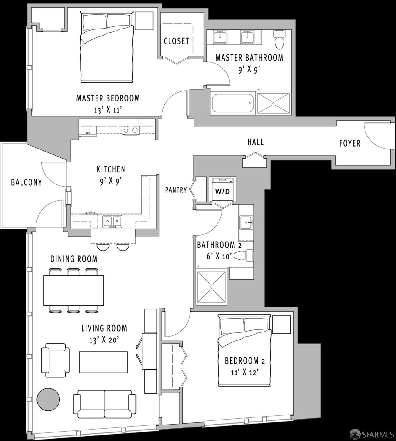 Detail Gallery Image 23 of 36 For 401 Harrison St 13b,  San Francisco,  CA 94105 - 2 Beds | 2 Baths