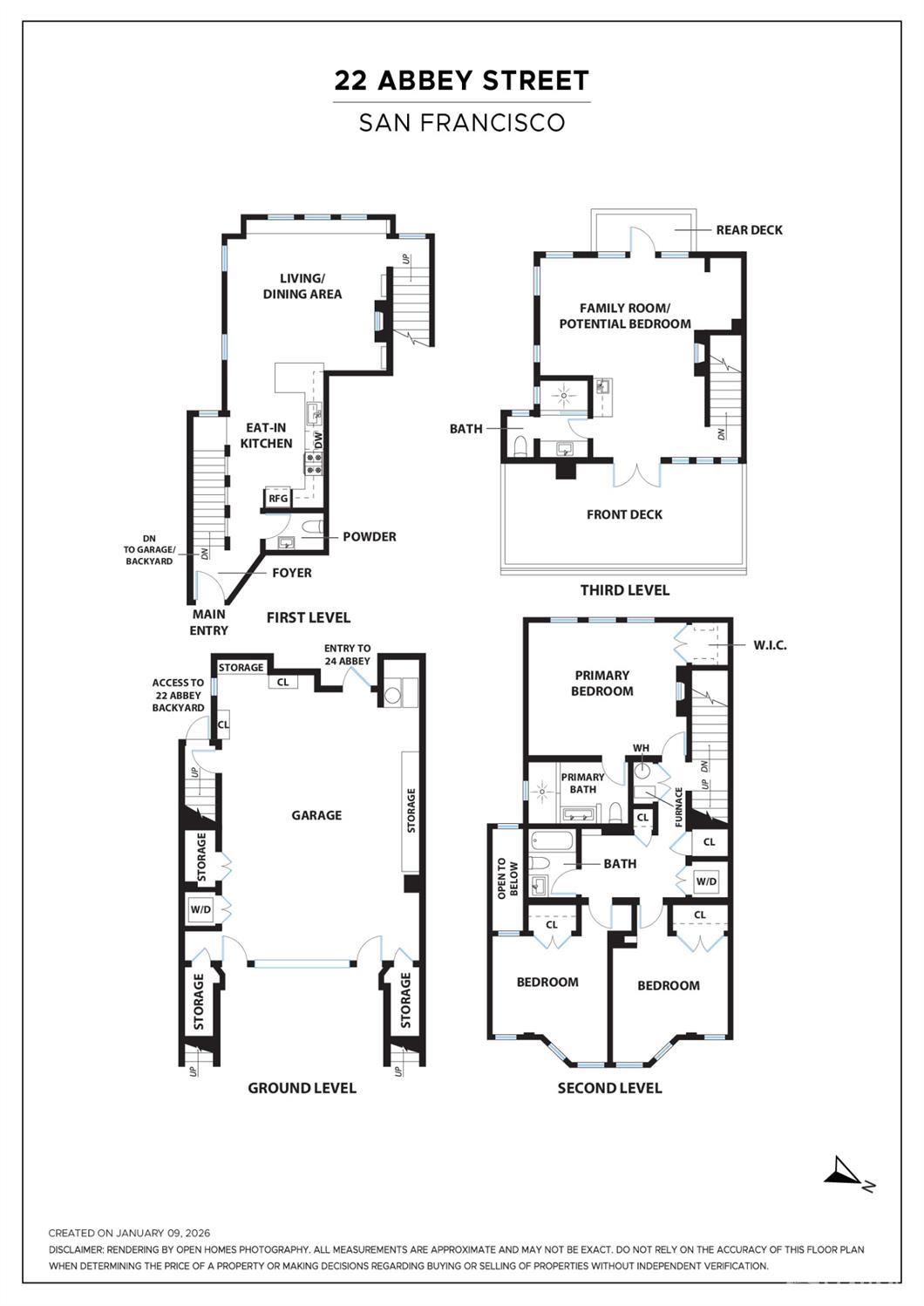 Detail Gallery Image 65 of 65 For 22 Abbey St, San Francisco,  CA 94114 - 3 Beds | 3/1 Baths