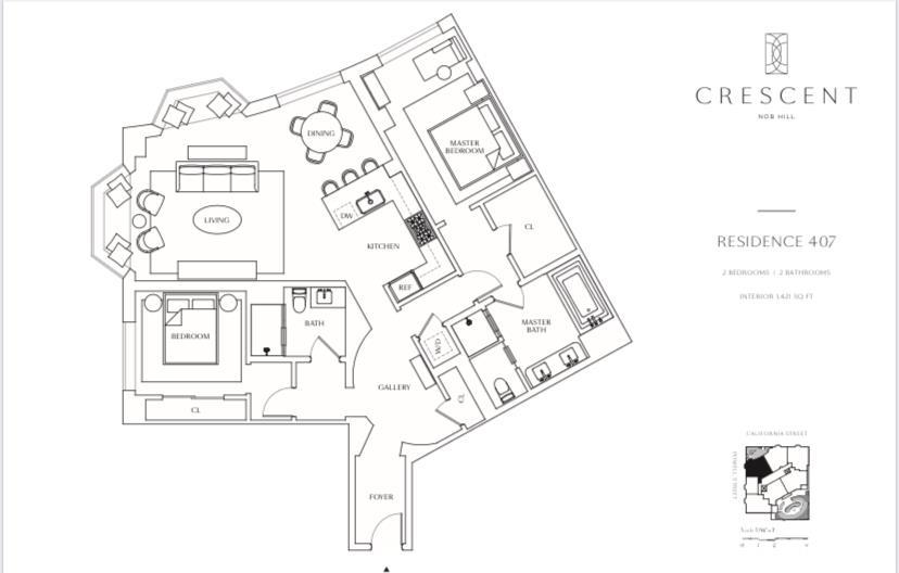 875 California UNIT 407, San Francisco, CA, 94108