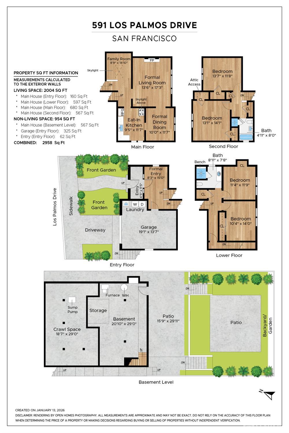 Detail Gallery Image 90 of 90 For 591 Los Palmos Dr, San Francisco,  CA 94127 - 4 Beds | 2 Baths