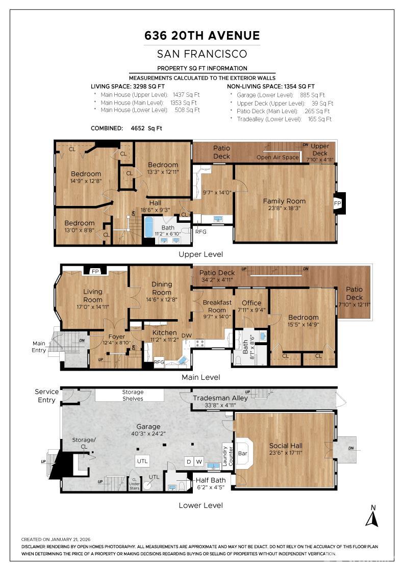 Detail Gallery Image 4 of 36 For 636 20th Ave, San Francisco,  CA 94109 - 3 Beds | 2 Baths