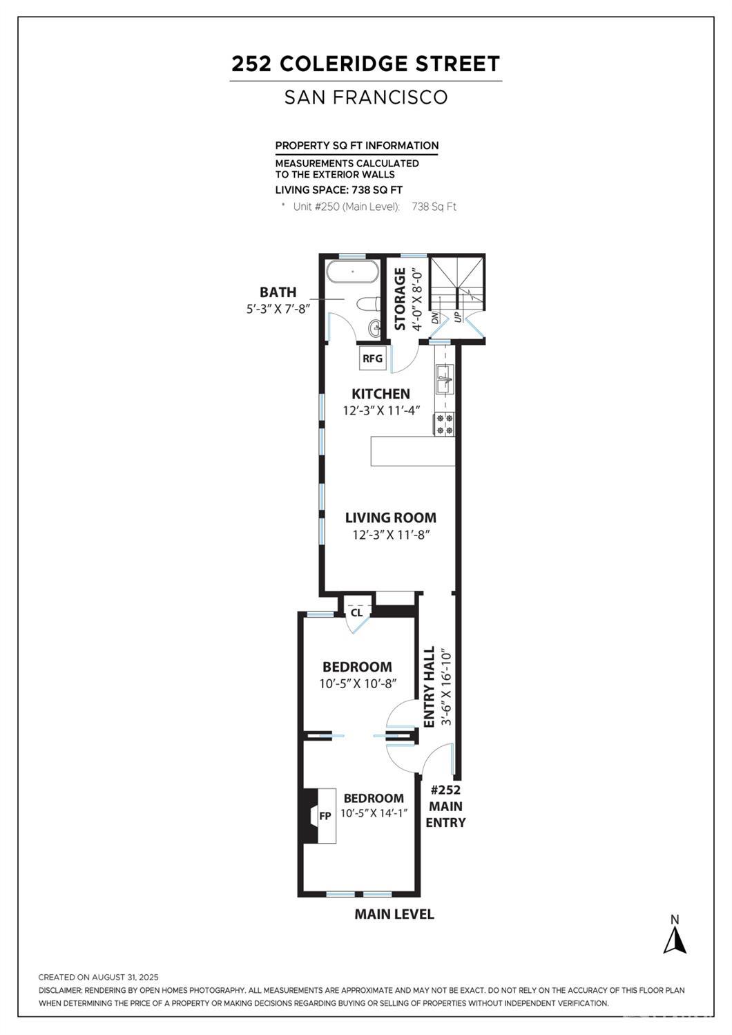 Detail Gallery Image 28 of 30 For 250 Coleridge St #B,  San Francisco,  CA 94110 - 2 Beds | 1 Baths