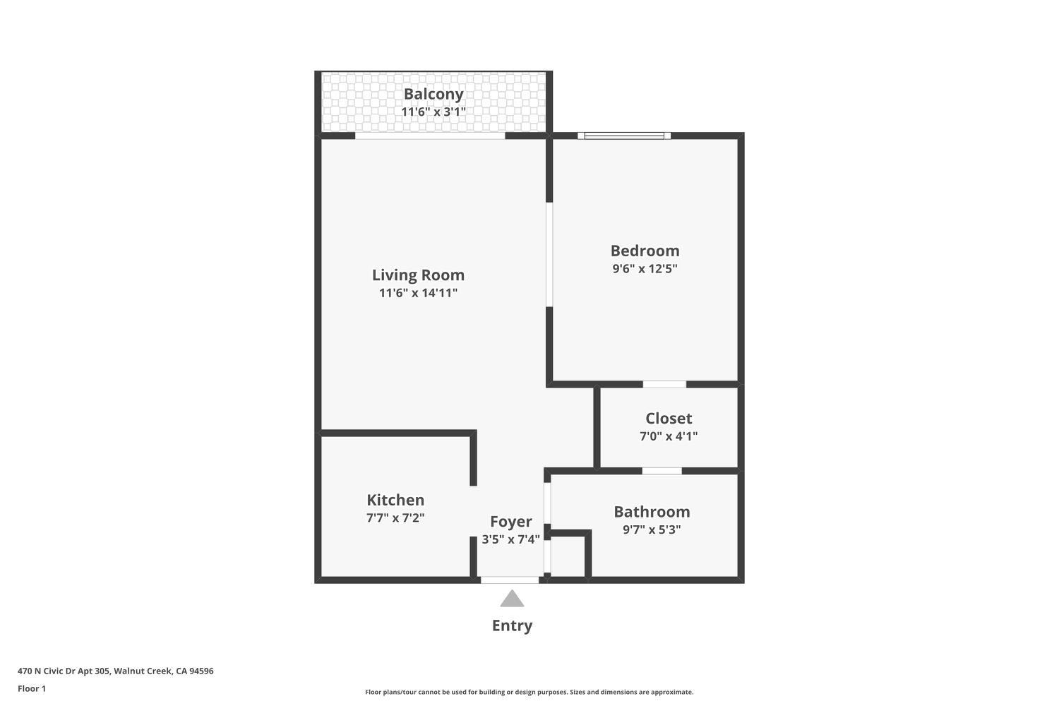 Detail Gallery Image 31 of 31 For 470 N Civic Dr #305,  Walnut Creek,  CA 94596 - 1 Beds | 1 Baths