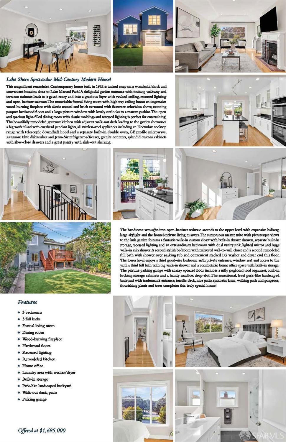 Detail Gallery Image 69 of 70 For 311 Lakeshore Dr, San Francisco,  CA 94132 - 3 Beds | 3 Baths