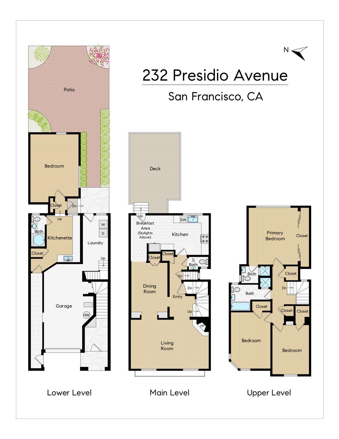 Detail Gallery Image 38 of 38 For 232 Presidio Ave, San Francisco,  CA 94115 - 4 Beds | 3/1 Baths