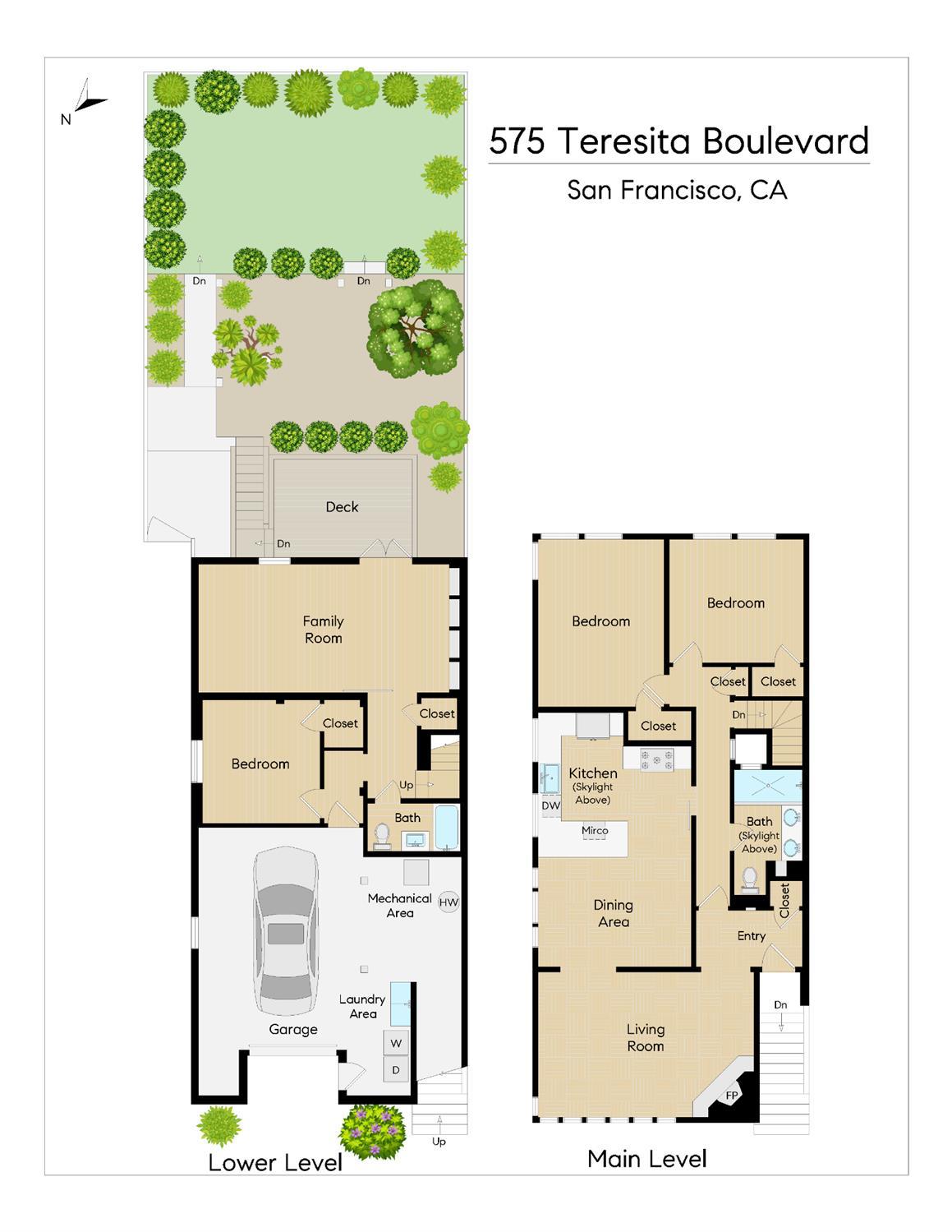 Detail Gallery Image 51 of 51 For 575 Teresita Blvd, San Francisco,  CA 94127 - 3 Beds | 2 Baths